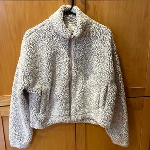 Lilac Fuzzy Zipup - size small - Garage brand